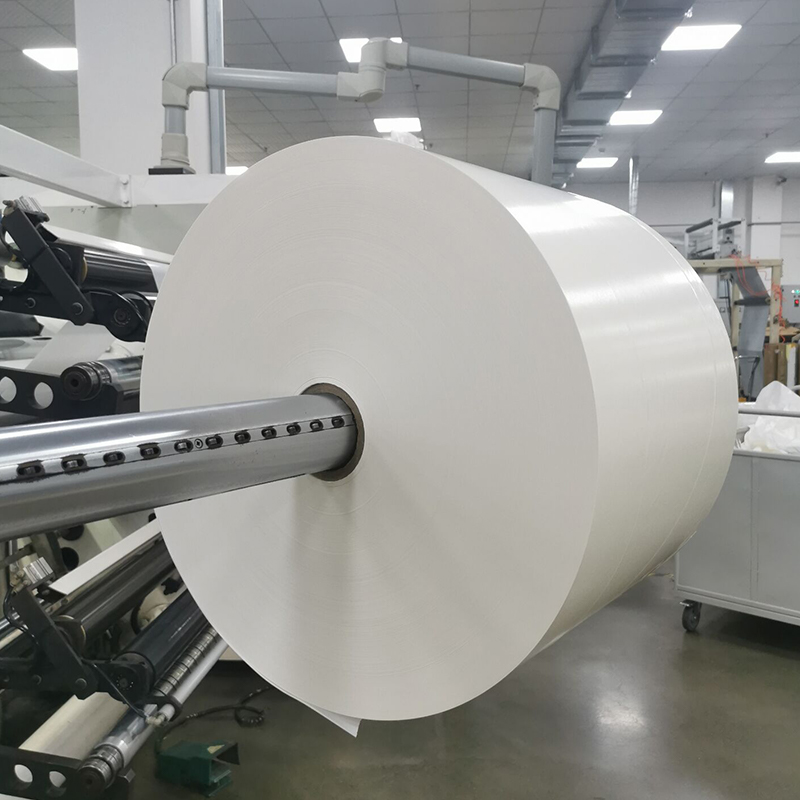 25um alb strălucitor PET/adeziv solvent acrilic/80 g căptușeală albă