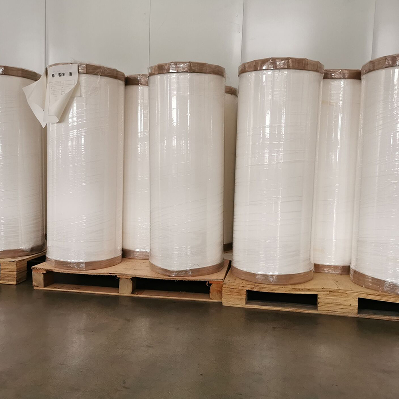 25um alb strălucitor PET/adeziv solvent acrilic/80 g căptușeală albă