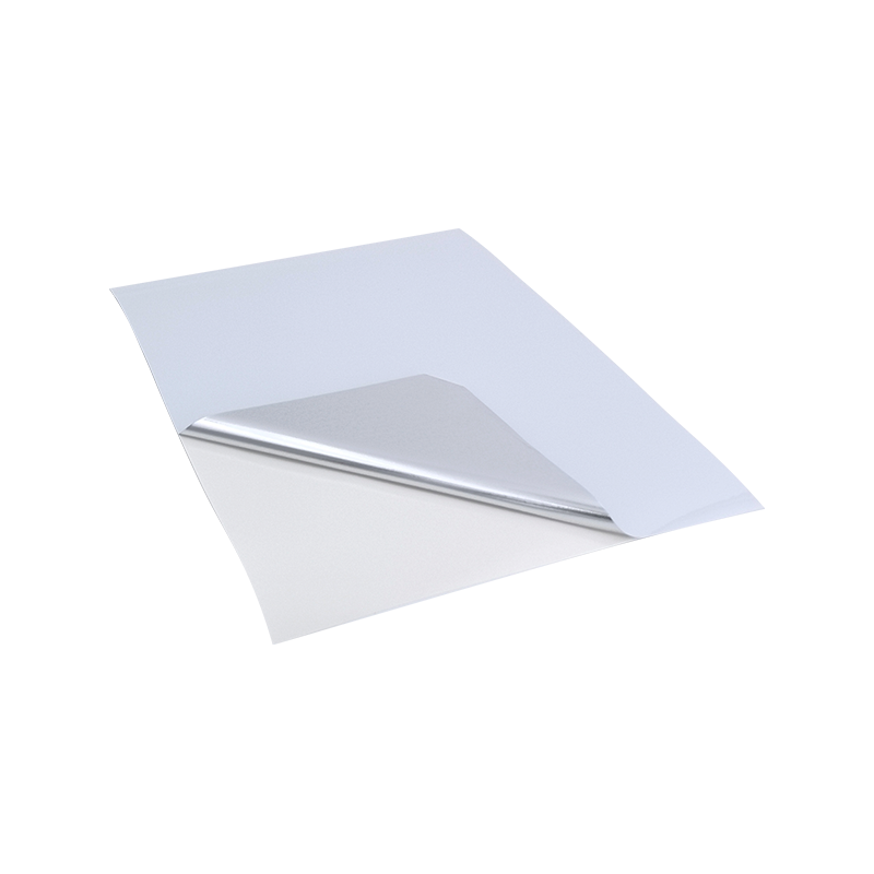 25um alb strălucitor aluminiu PET Film autocolant din hârtie adeziv pentru anvelope 