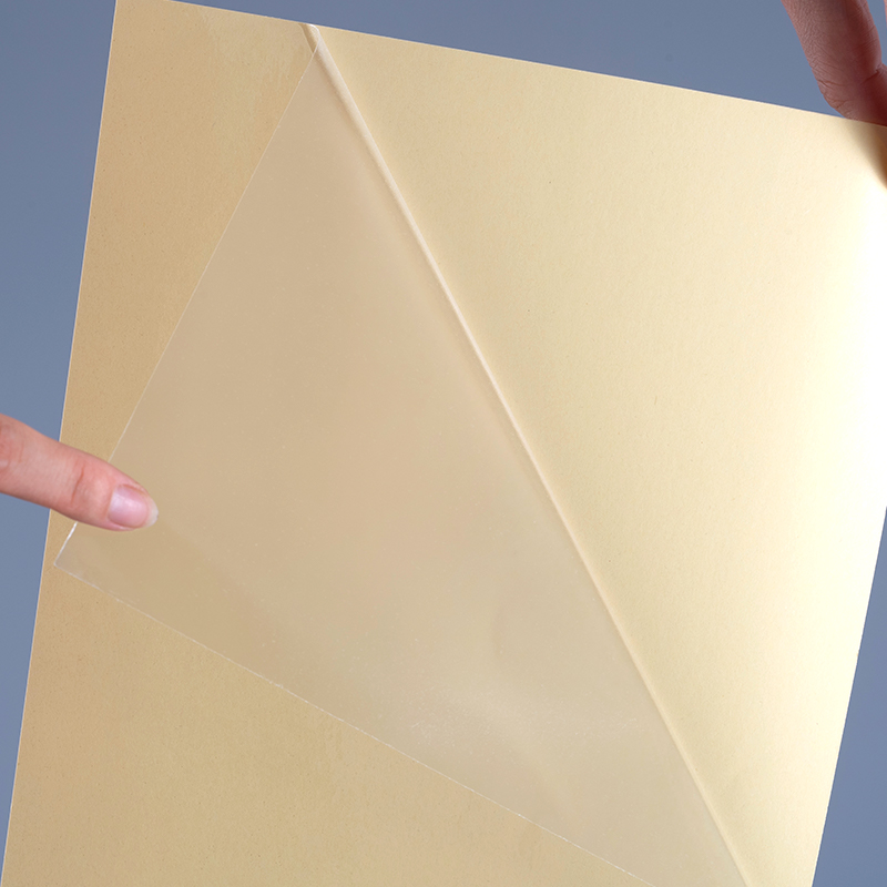 50 mic transparent autoadeziv film poliester vinil autocolant imprimare etichetă rulou Jumbo