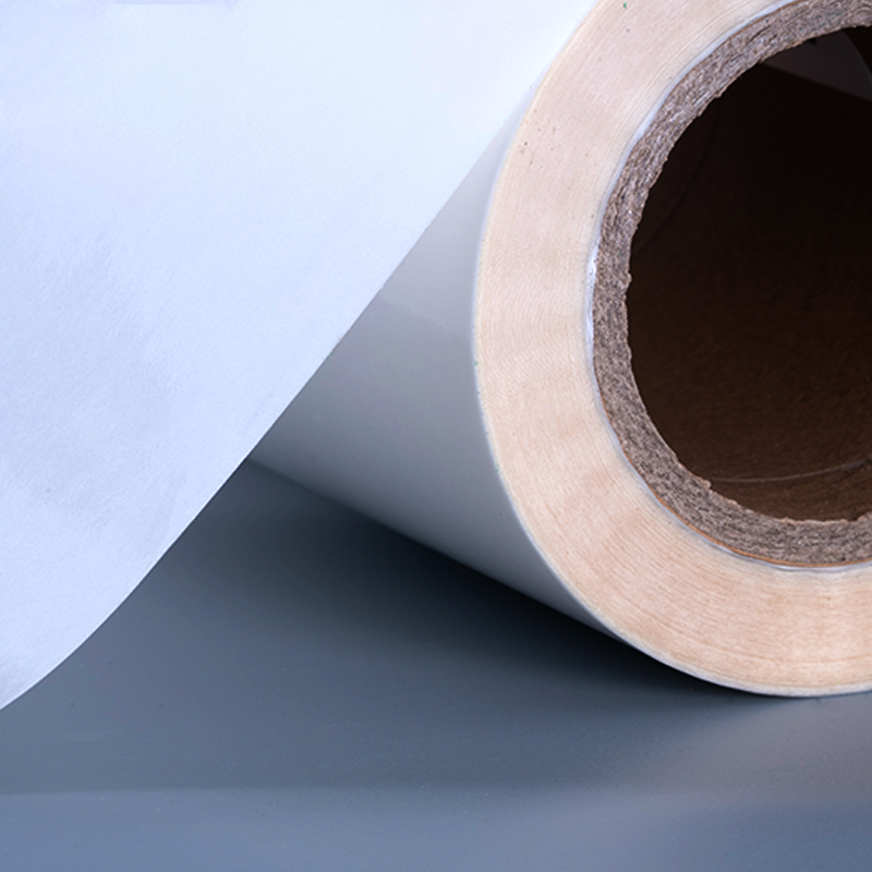 50 mic transparent autoadeziv film poliester vinil autocolant imprimare etichetă rulou Jumbo