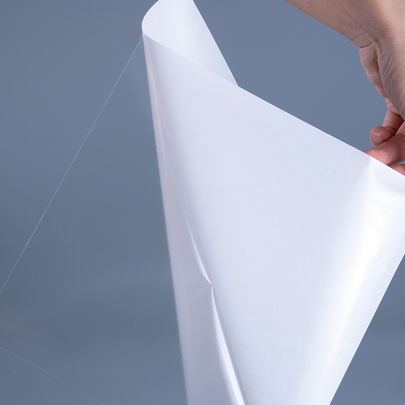 50 mic transparent autoadeziv film poliester vinil autocolant imprimare etichetă rulou Jumbo