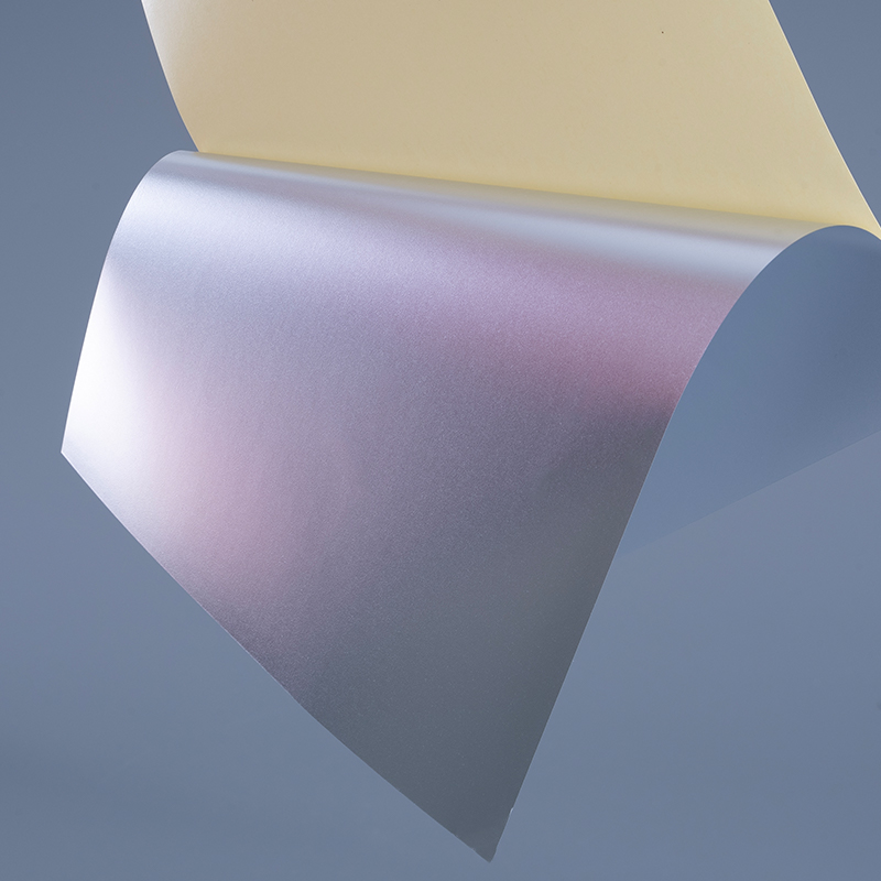 Film PET argintiu mat autoadeziv cu jet de cerneală