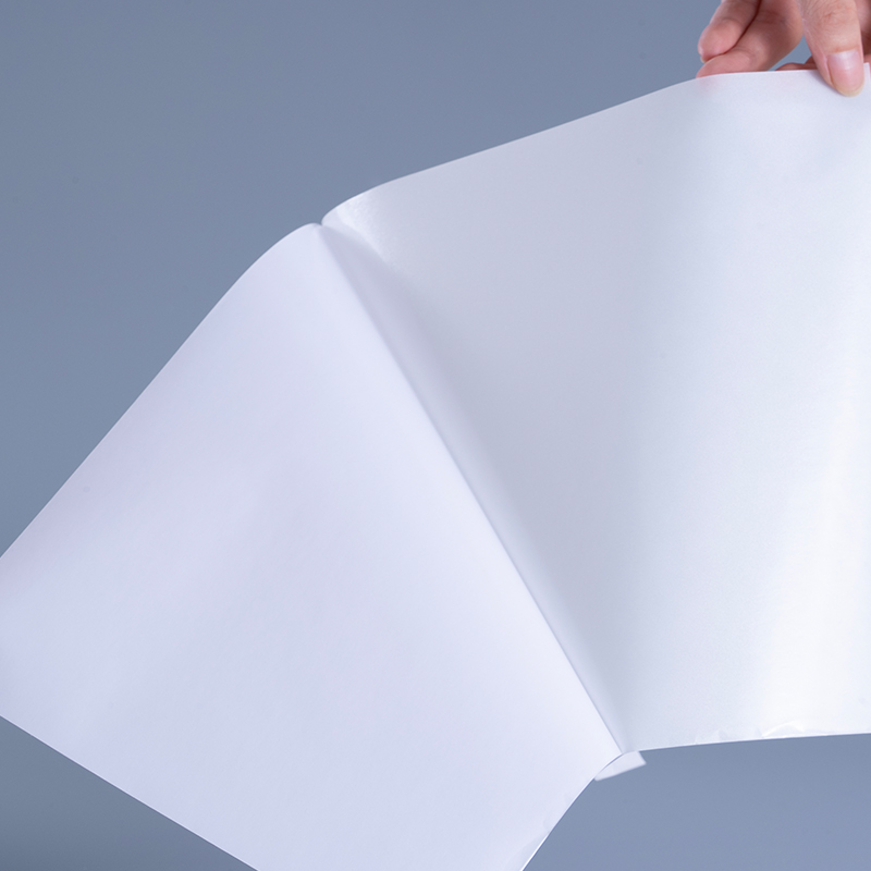 Hârtie foto autoadezivă imprimabilă cu jet de cerneală alb lucios