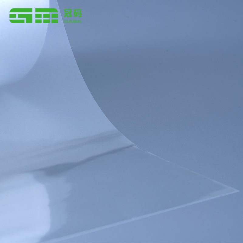 Roll Jumbo PP autoadeziv transparent de 50 mic cu adeziv permanent